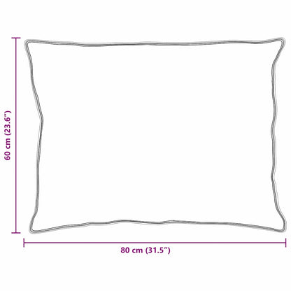 Cuscino con cuscino 2 pcs Bianco 60 x 80 cm Piuma | homemem39