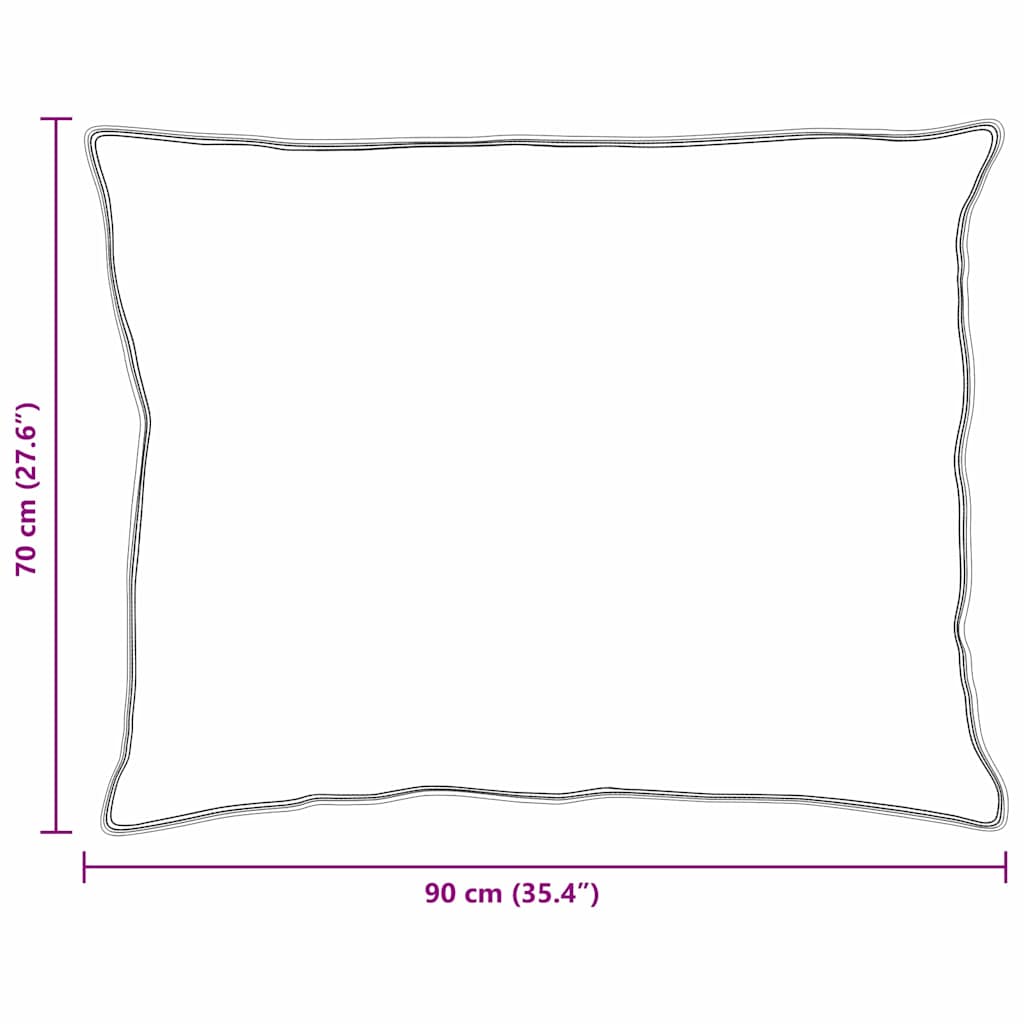 Cuscino con cuscino 2 pcs Bianco 70 x 90 cm Piuma | homemem39