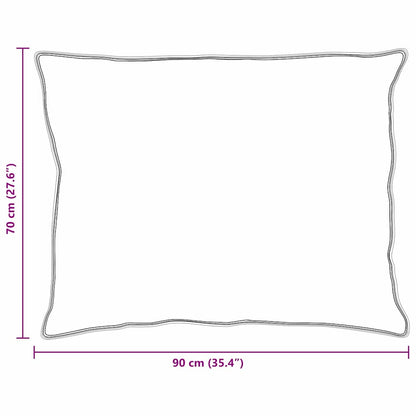 Cuscino con cuscino 2 pcs Bianco 70 x 90 cm Piuma | homemem39