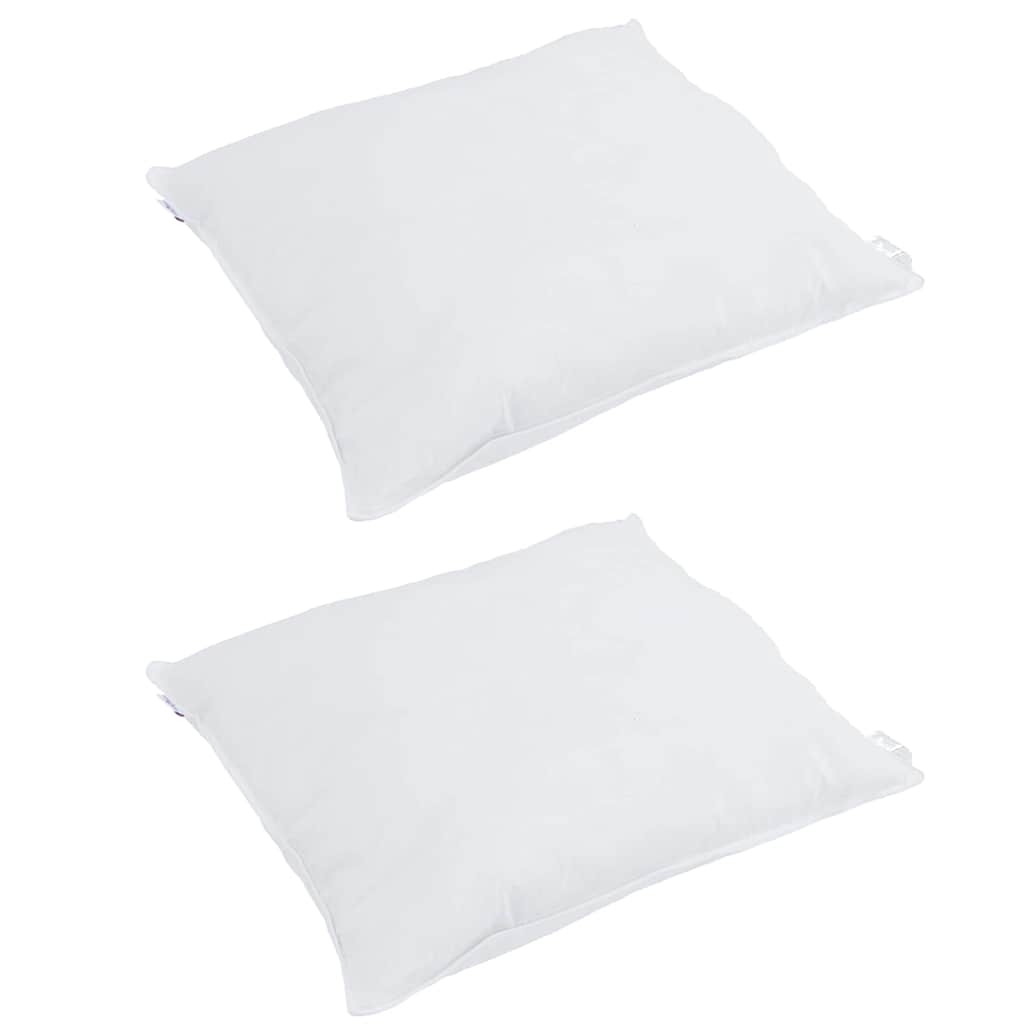 Cuscino con cuscino 2 pcs Bianco 80 x 80 cm Piuma | homemem39