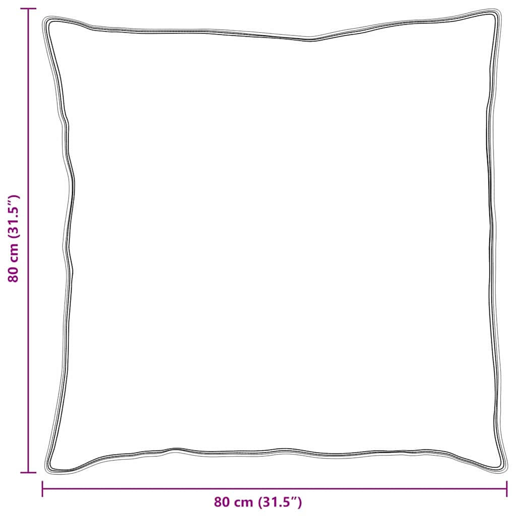 Cuscino con cuscino 2 pcs Bianco 80 x 80 cm Piuma | homemem39
