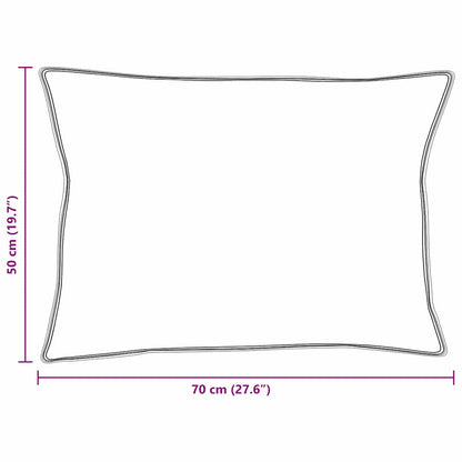 Cuscino 50 x 70 cm Cotone Bianco | homemem39