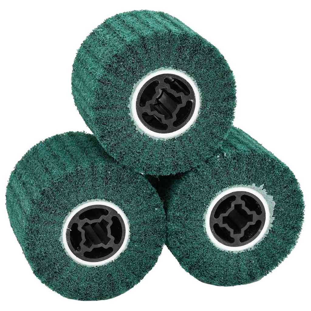 Rulli Abrasivi 3 pcs Verde 12 x 12 x 10 cm Fibra Sintetica