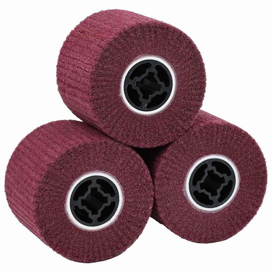 Rulli Abrasivi 3 pcs Rosso 12 x 12 x 10 cm Fibre sintetiche | homemem39