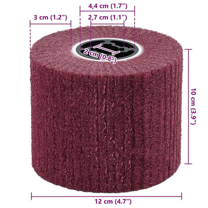Rulli Abrasivi 3 pcs Rosso 12 x 12 x 10 cm Fibre sintetiche | homemem39