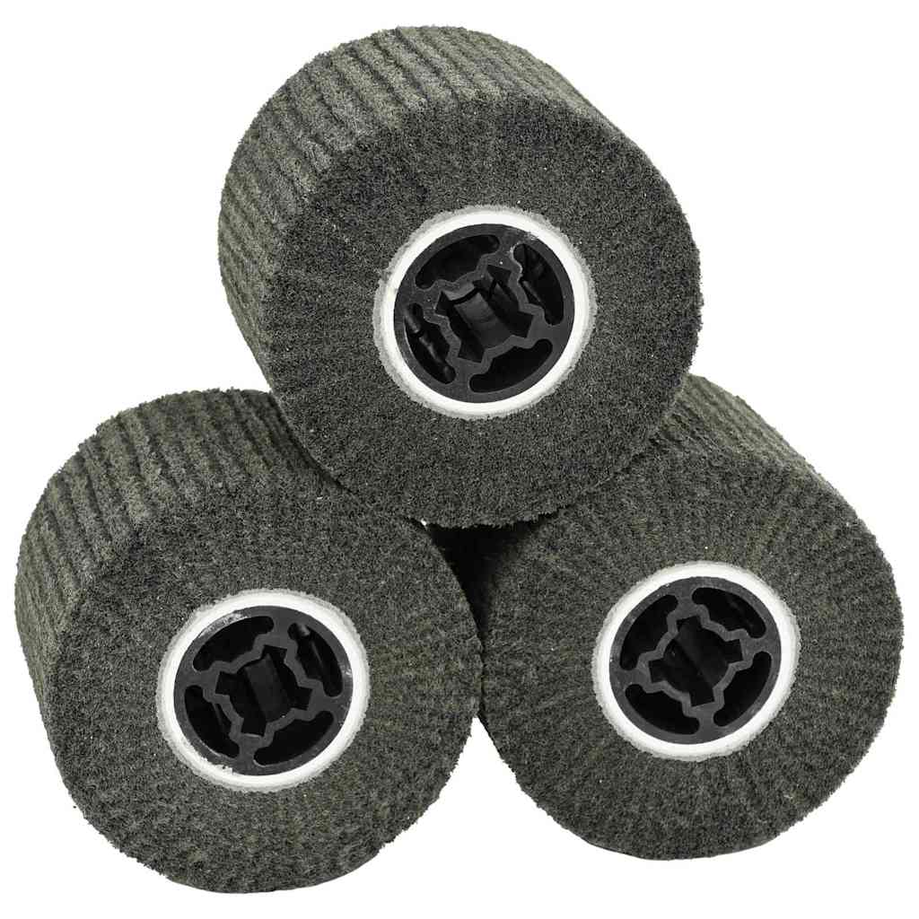 Rulli Abrasivi 3 pcs Nero 12 x 12 x 10 cm Fibre sintetiche