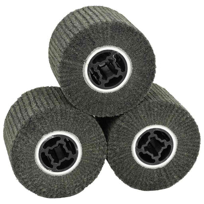 Rulli Abrasivi 3 pcs Nero 12 x 12 x 10 cm Fibre sintetiche