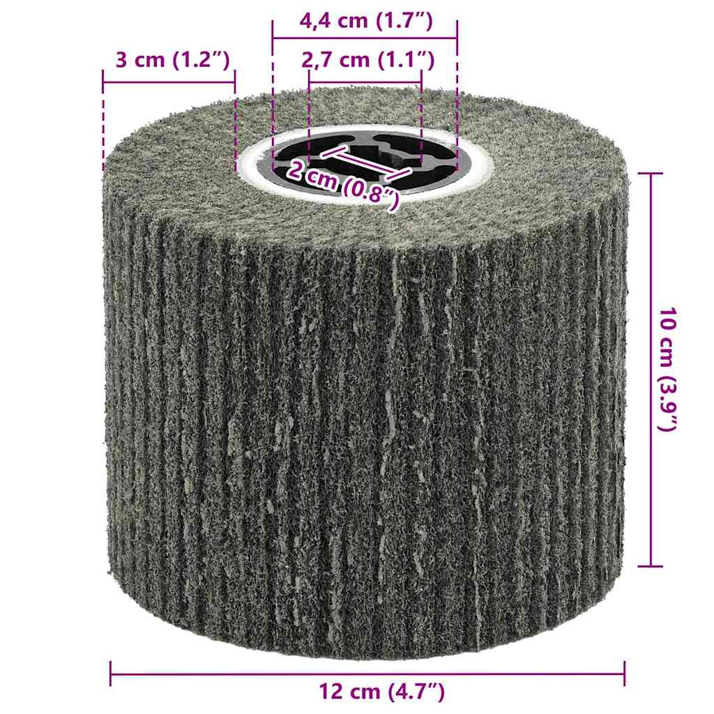 Rulli Abrasivi 3 pcs Nero 12 x 12 x 10 cm Fibre sintetiche | homemem39