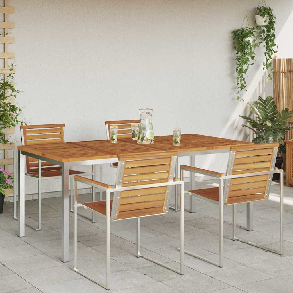 TavolodaPranzoEsterno Marrone 200x90x75cm Teak massello