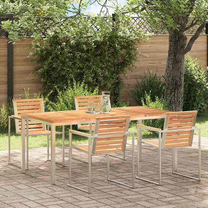 TavolodaPranzoEsterno Marrone 200x90x75cm Teak massello