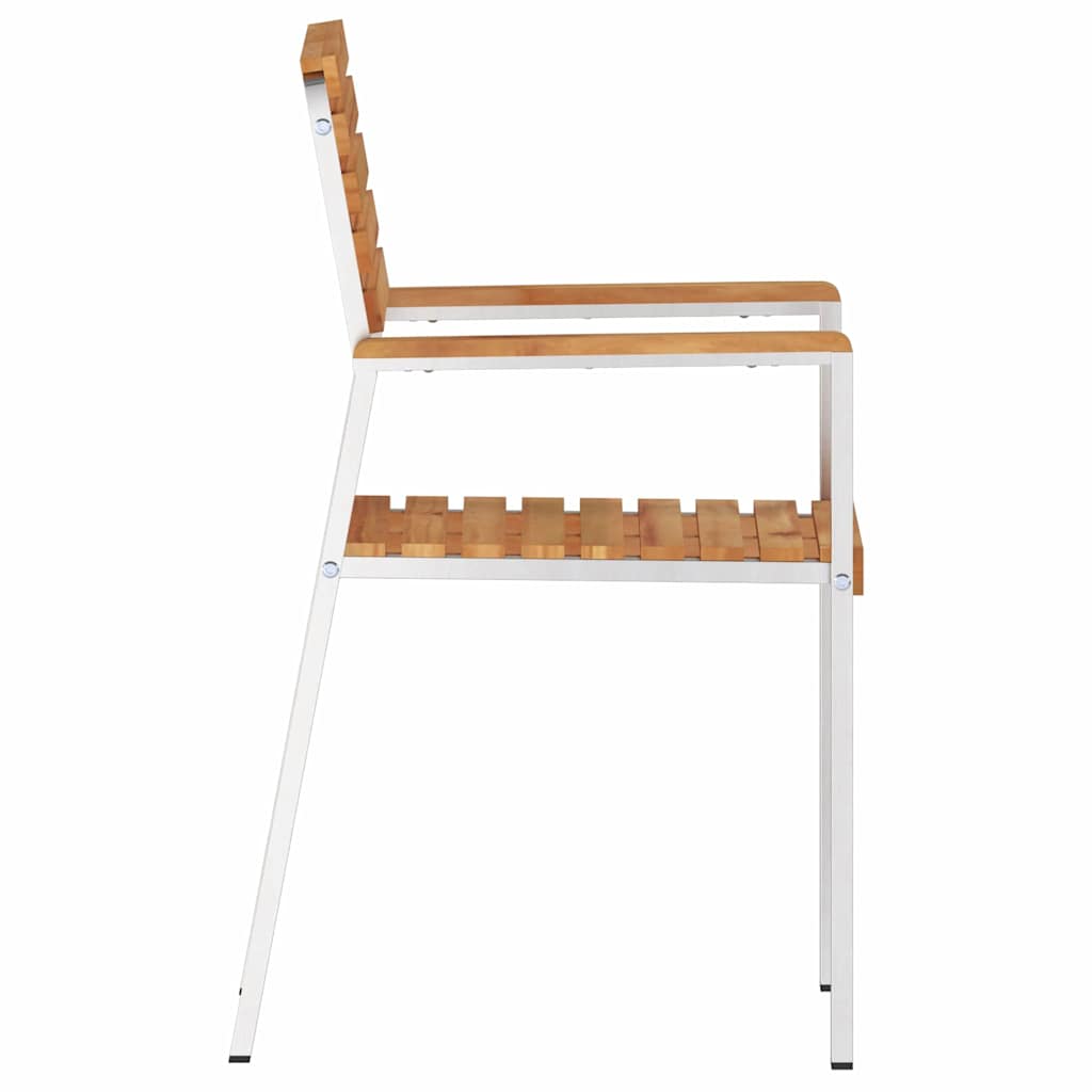 SediadaGiardino 2 pcs Marrone 56x54,5x87cm Teak solido - homemem39