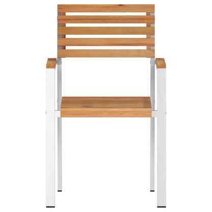 SediadaGiardino 4 pcs Marrone 56x54,5x87cm Teak solido