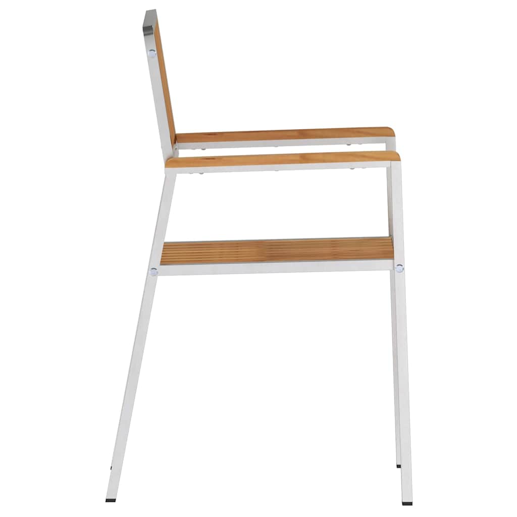 SediadaGiardino 4 pcs Marrone 56x54,5x87cm Teak solido - homemem39