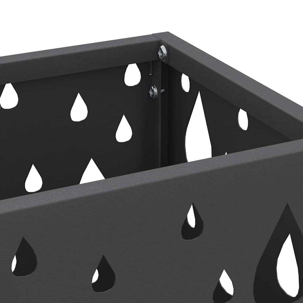 Stand per Ombrelli da Pioggia Nero 15,5 x 15,5 x 49 cm Acciaio | homemem39