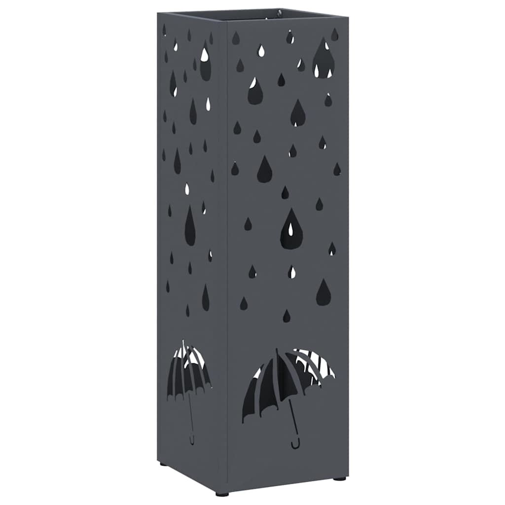 Stand per Ombrelli da Pioggia Antracite 15,5 x 15,5 x 49 cm | homemem39