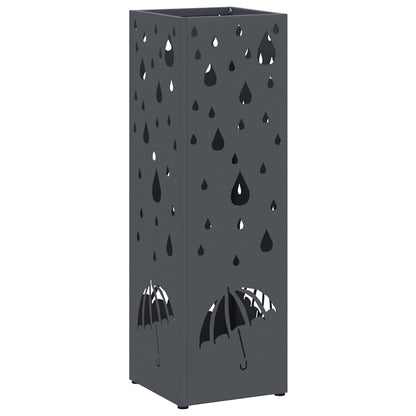 Stand per Ombrelli da Pioggia Antracite 15,5 x 15,5 x 49 cm | homemem39