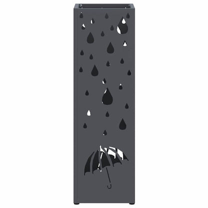 Stand per Ombrelli da Pioggia Antracite 15,5 x 15,5 x 49 cm | homemem39