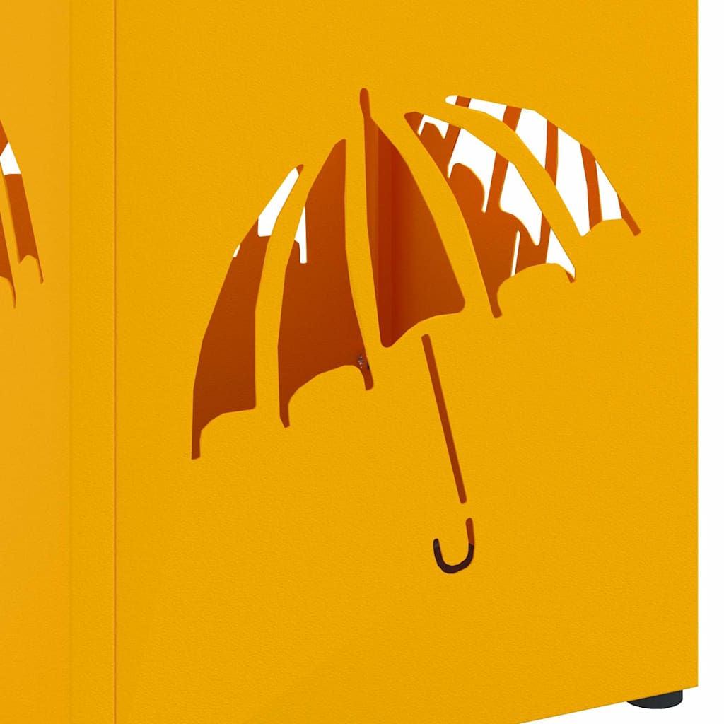 Stand per Ombrelli da Pioggia Senape 15,5 x 15,5 x 49 cm | homemem39