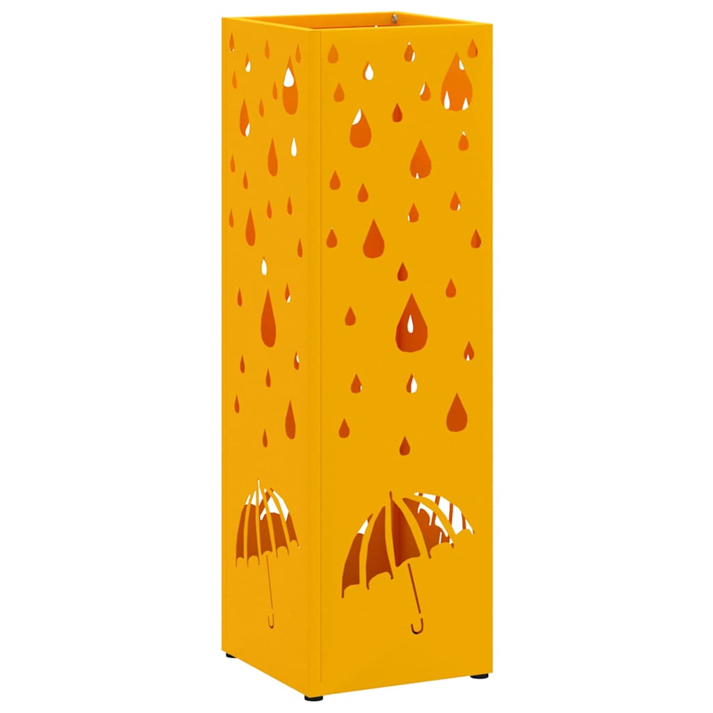 Stand per Ombrelli da Pioggia Senape 15,5 x 15,5 x 49 cm | homemem39