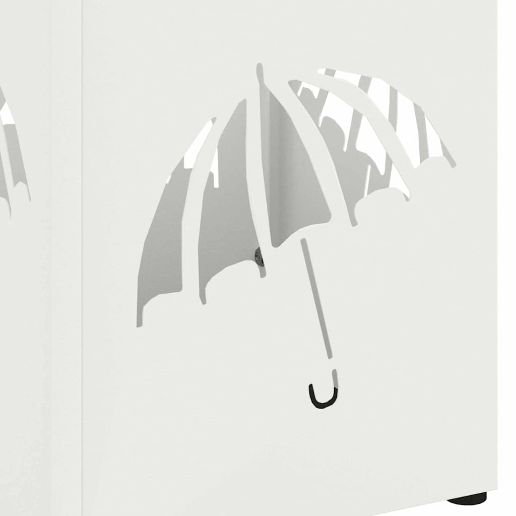 Stand per Ombrelli da Pioggia Bianco 15,5 x 15,5 x 49 cm | homemem39