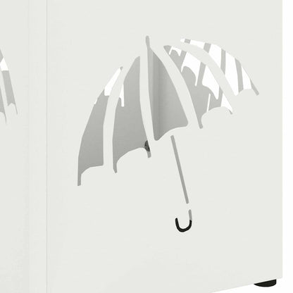 Stand per Ombrelli da Pioggia Bianco 15,5 x 15,5 x 49 cm | homemem39