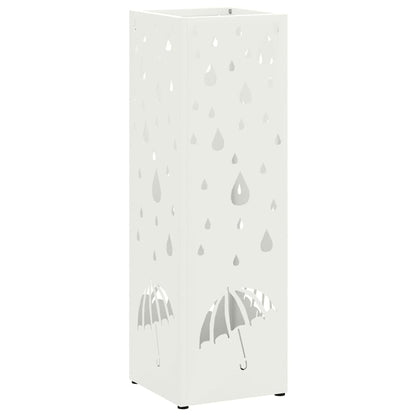 Stand per Ombrelli da Pioggia Bianco 15,5 x 15,5 x 49 cm | homemem39