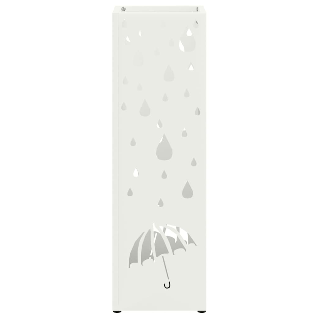 Stand per Ombrelli da Pioggia Bianco 15,5 x 15,5 x 49 cm | homemem39