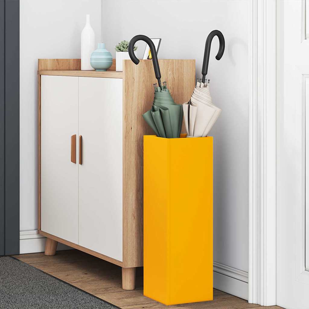 Stand per Ombrelli da Pioggia Senape 15,5 x 15,5 x 49 cm | homemem39