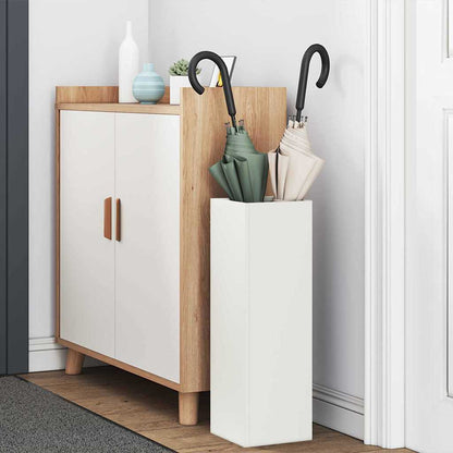 Stand per Ombrelli da Pioggia Bianco 15,5 x 15,5 x 49 cm | homemem39