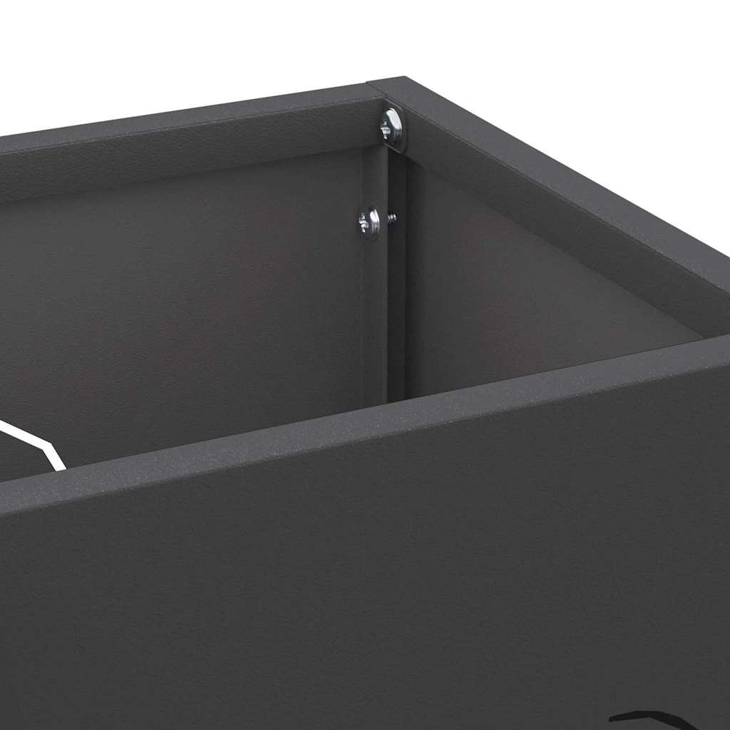 Stand per Ombrelli da Pioggia Nero 15,5 x 15,5 x 49 cm Acciaio | homemem39