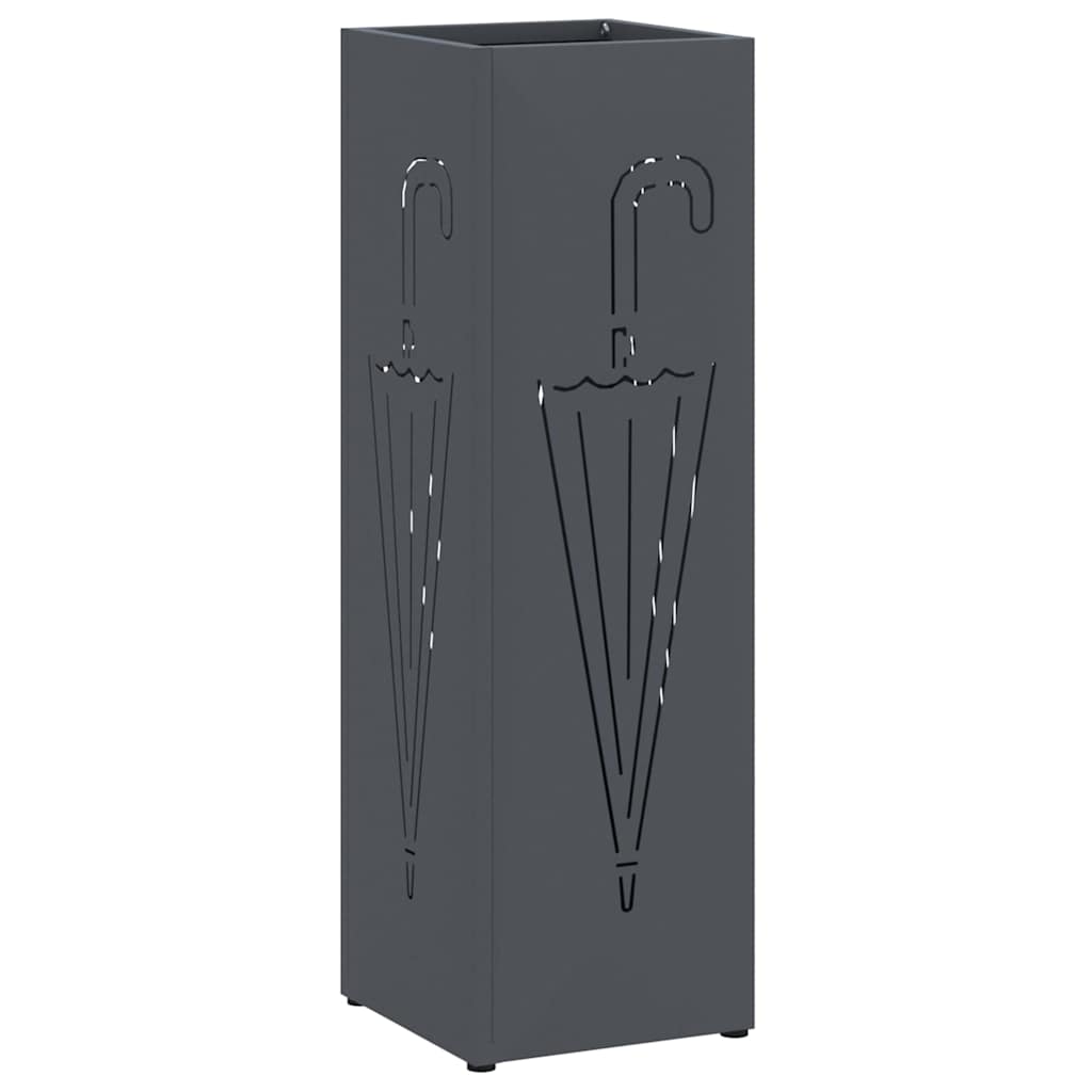 Stand per Ombrelli da Pioggia Antracite 15,5 x 15,5 x 49 cm | homemem39