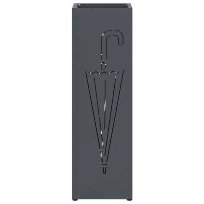 Stand per Ombrelli da Pioggia Antracite 15,5 x 15,5 x 49 cm | homemem39