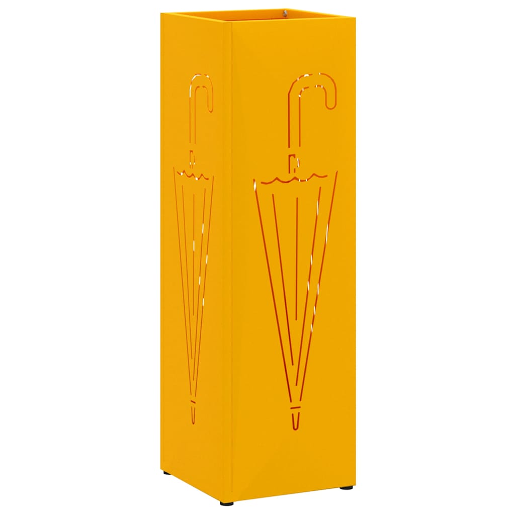 Stand per Ombrelli da Pioggia Senape 15,5 x 15,5 x 49 cm | homemem39