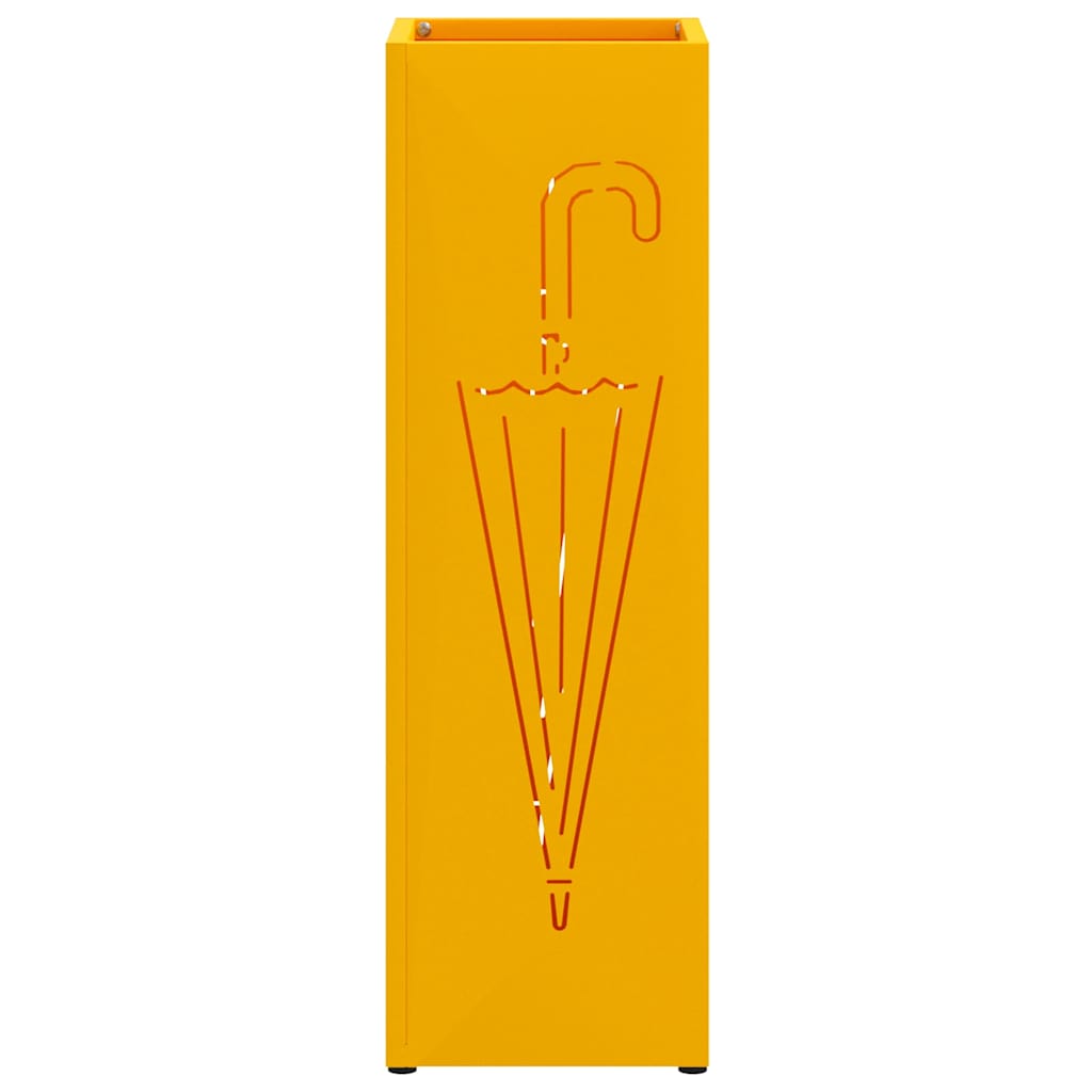 Stand per Ombrelli da Pioggia Senape 15,5 x 15,5 x 49 cm | homemem39