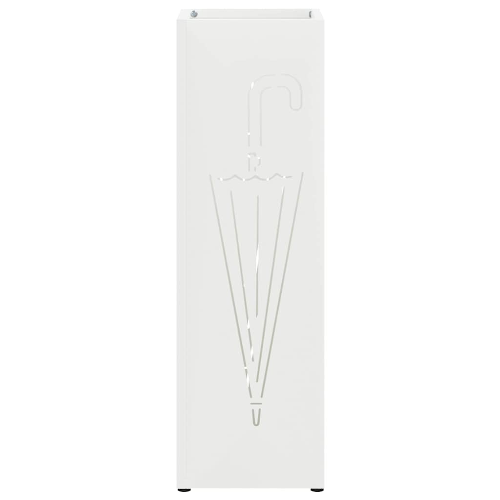 Stand per Ombrelli da Pioggia Bianco 15,5 x 15,5 x 49 cm | homemem39