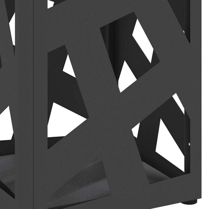 Stand per Ombrelli da Pioggia Nero 15,5 x 15,5 x 49 cm Acciaio | homemem39