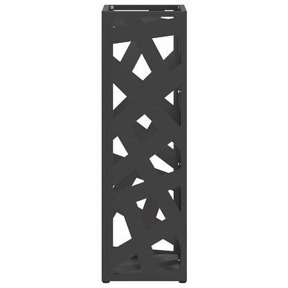 Stand per Ombrelli da Pioggia Nero 15,5 x 15,5 x 49 cm Acciaio | homemem39