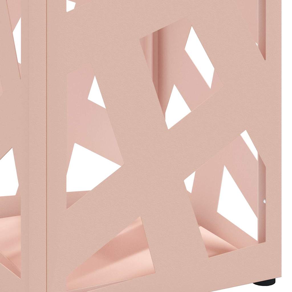 Stand per Ombrelli da Pioggia Rosa 15,5 x 15,5 x 49 cm Acciaio | homemem39