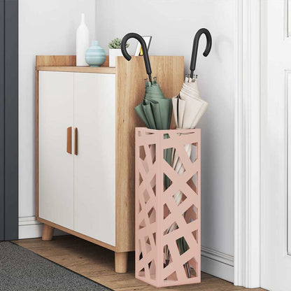 Stand per Ombrelli da Pioggia Rosa 15,5 x 15,5 x 49 cm Acciaio | homemem39