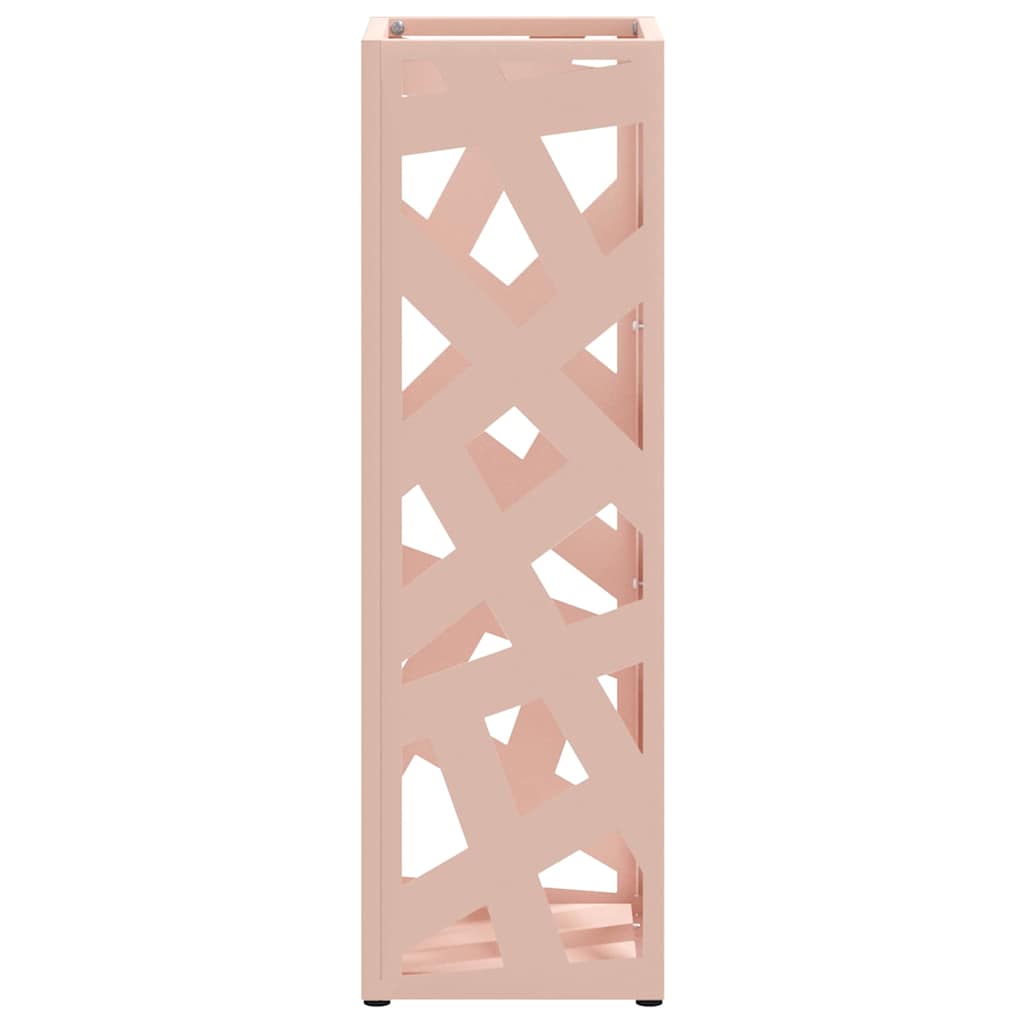 Stand per Ombrelli da Pioggia Rosa 15,5 x 15,5 x 49 cm Acciaio | homemem39