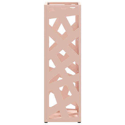 Stand per Ombrelli da Pioggia Rosa 15,5 x 15,5 x 49 cm Acciaio | homemem39