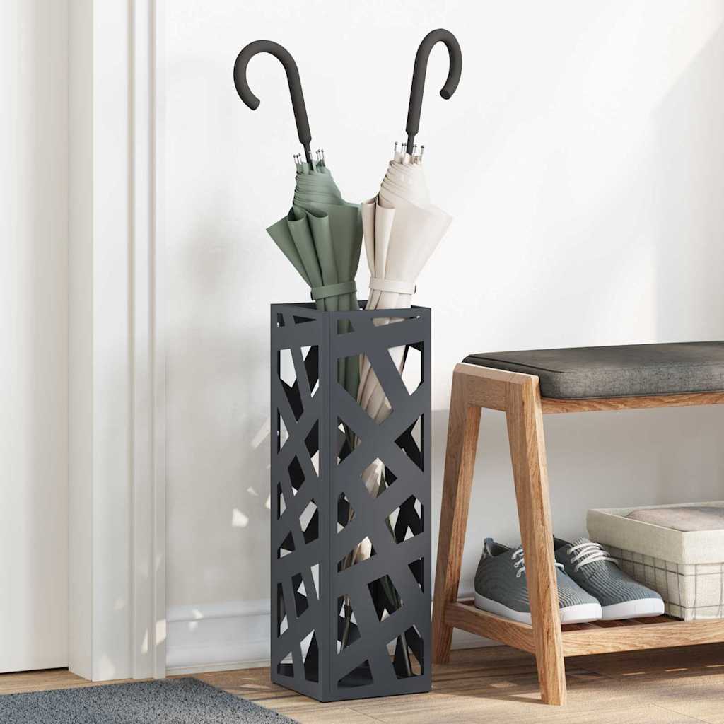 Stand per Ombrelli da Pioggia Antracite 15,5 x 15,5 x 49 cm | homemem39