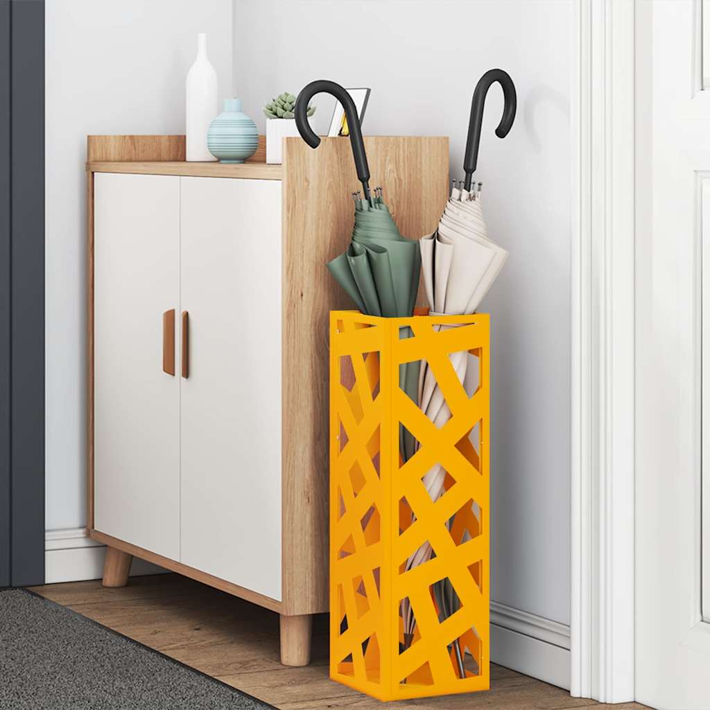 Stand per Ombrelli da Pioggia Senape 15,5 x 15,5 x 49 cm | homemem39