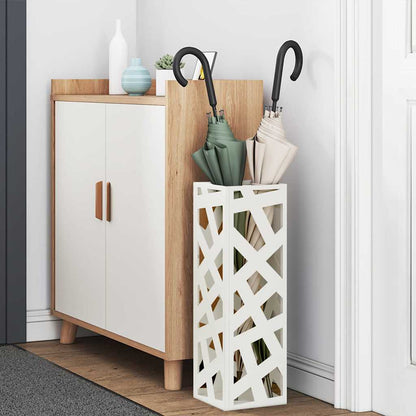 Stand per Ombrelli da Pioggia Bianco 15,5 x 15,5 x 49 cm | homemem39