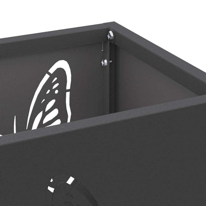 Stand per Ombrelli da Pioggia Nero 15,5 x 15,5 x 49 cm Acciaio | homemem39