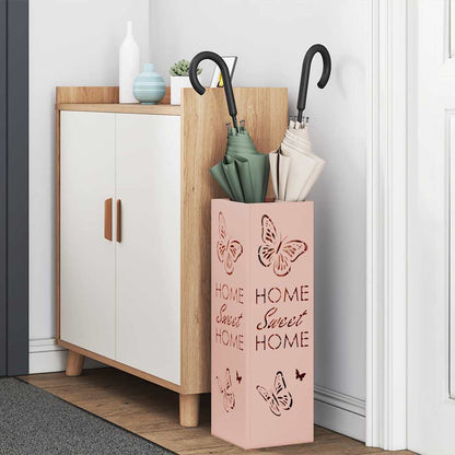 Stand per Ombrelli da Pioggia Rosa 15,5 x 15,5 x 49 cm Acciaio | homemem39
