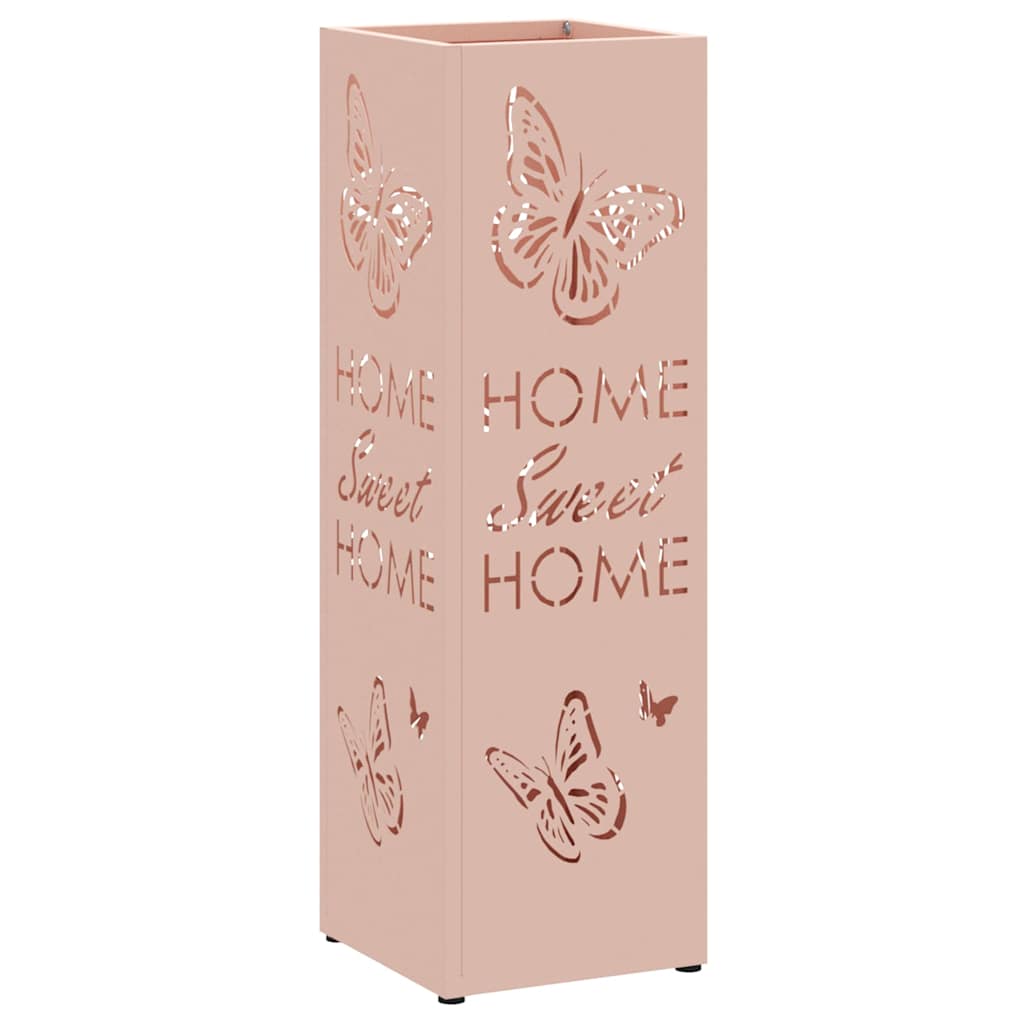 Stand per Ombrelli da Pioggia Rosa 15,5 x 15,5 x 49 cm Acciaio | homemem39