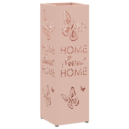 Stand per Ombrelli da Pioggia Rosa 15,5 x 15,5 x 49 cm Acciaio | homemem39