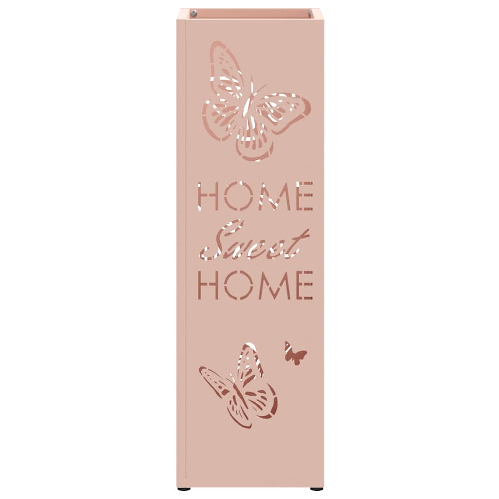 Stand per Ombrelli da Pioggia Rosa 15,5 x 15,5 x 49 cm Acciaio | homemem39