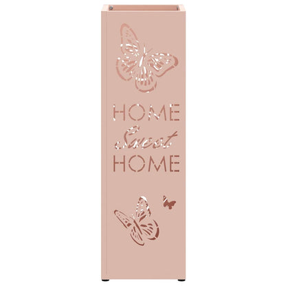 Stand per Ombrelli da Pioggia Rosa 15,5 x 15,5 x 49 cm Acciaio | homemem39